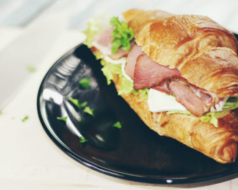 Sour Cream and Cheddar Melted Biscuit Breakfast Sandwiches